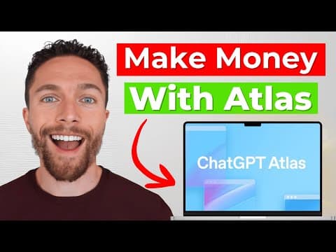 How To Use ChatGPT Atlas To Start a One Person Business (New AI Browser)