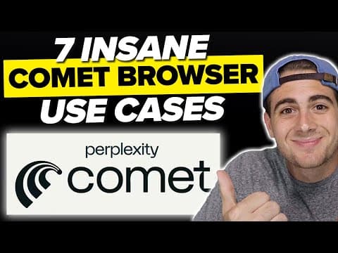 7 MIND BLOWING Use Cases For Comet Browser 🤯 (How To Use Comet Browser For Beginners)